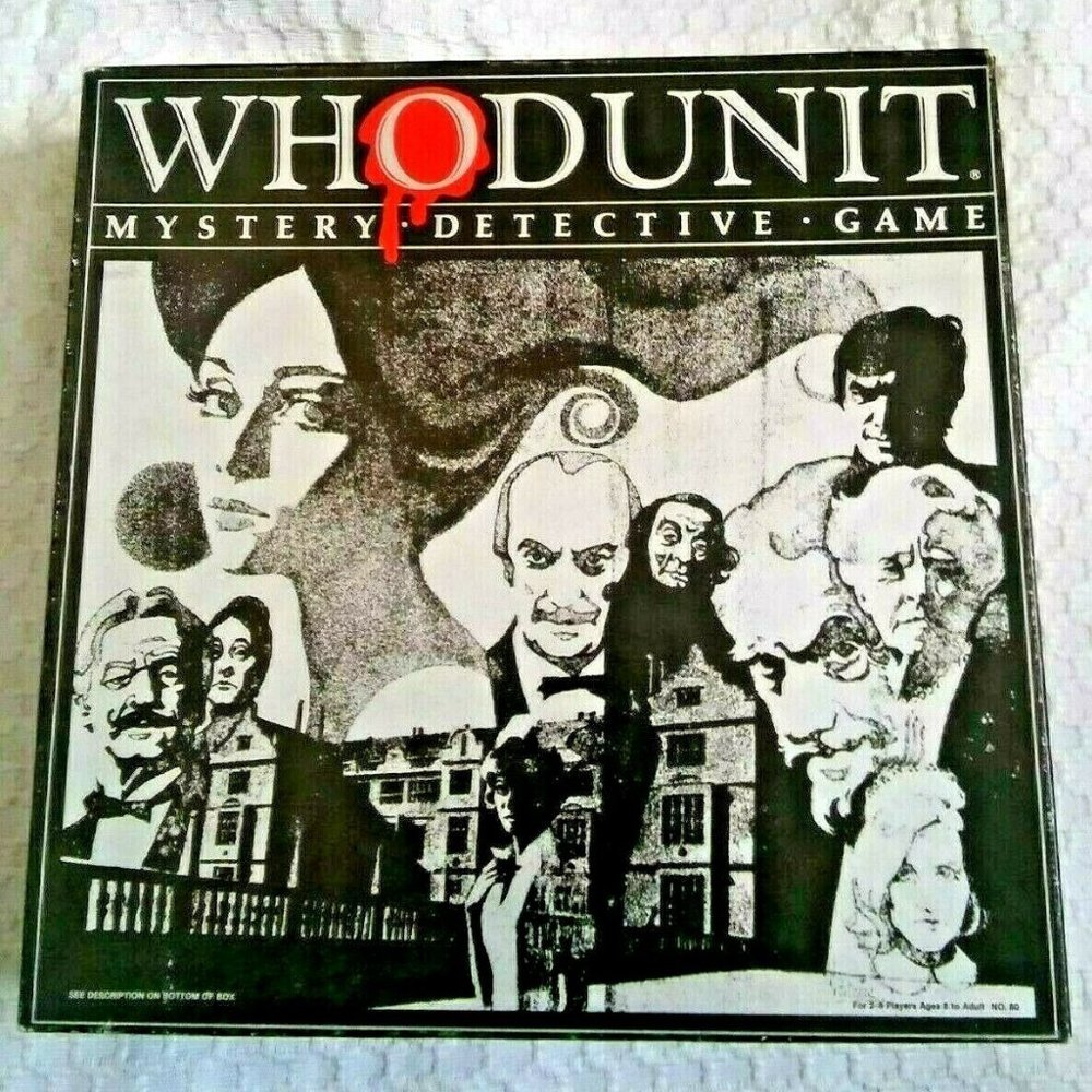 Vintage Whodunit-Mystery Detective Game, Complete 1985